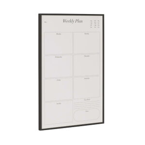 Bi-silque ビーシルク ウィークリープランナーボード【38.5×58.5cm】おしゃれ ヨーロッパ インテリア シンプル 掲示板 マグネットボード ホワイトボード