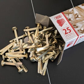 ICO イコ 25mm 割ピンおしゃれ 東欧 文房具 文具 雑貨 ハンガリー製 レトロ ゴールド 書類閉じ 割りピン ラッピング ザウィンド 海外 ブランド 可愛い スタイリッシュ シンプル かわいい