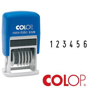 COLOP Rbv 6X^v mini dater stamp S126y|Xgz [  G lD XNbvubLO nR ] ͂ Ntg H UEBh  X^CbV