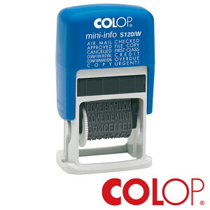 COLOP コロップ Mini-Info S 120/W ミニインフォ 120WRおしゃれ かわいい ヨーロッパ オーストリア オフィス 文房具 文具 回転式 スタンプ ザウィンド 海外 ブランド 可愛い スタイリッシュ シンプル