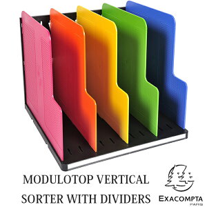 EXACOMPTA �G�O�U�R���^ MODULO ���f���[�� �g�b�v�y�}���`�J���[�z������� ���[���b�p ���ސ��� ����p�i ��� �J�^���O�X�^���h �u�b�N�G���h MODULODOC ���f���[���h�b�N VERTICAL SORTER 5DIV. �U�E