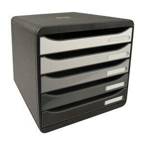 EXACOMPTA BIG BOX+ エグザコンタ ビッグボックス プラス A4 縦型 レターケース 5段【定番カラー全8色 】おしゃれ 書類整理 オフィス用品 小物入れ 整理収納 引出し 卓上 ザウィンド 可愛い シン