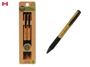 ONYX�{GREEN�@�I�j�L�X�{�O���[�� �|���̃{�[���y�� 1mm�y2�{�Z�b�g�z2 pcs Ballpoint Pen bamboo BLK ������� ���[�� ���� �J�i�_ �T�X�e�C�i�u�� �G�V�J�� �G�R �� �{�[���y�� ���C���N �U�E�B���h 