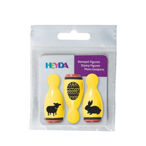 HEYDA Stamp Figures ハイダ ミニスタンプセット 【3個入:全6種】おしゃれ 雑貨 文房具 文具 はんこ クラフト ハンドメイド スタンプ ヘイダ