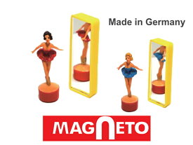 【MAGNETO　マグネティックDANCEドール（2色）】ドイツ　マグネット　玩具　ノスタルジック　インテリア かわいい レトロ プレゼント オブジェ インテリア 雑貨　ヨーロッパ　バレリーナ　バレイ ザウィンド シンプル おしゃれ