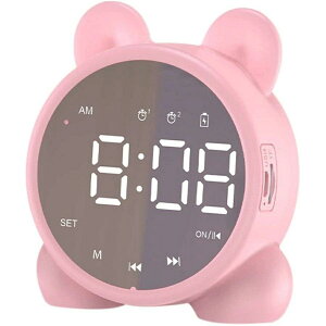 目覚まし時計 デジタル時計 子供 Bluetoothスピーカー 人気 コンパクト 音楽 置き時計 かわいい おしゃれ 可愛い 部屋 寝室用 プレゼント ギフト