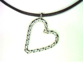 革紐のネックレスシルバー925 カレンシルバー【 チャーム No.536 】