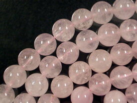 天然石ビーズモルガナイト丸玉8mm・2個