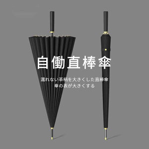 お買い物マラソン【P5倍】24k嵐に強い傘 カバーの傘 晴れ雨兼用 長傘 日傘 風にも強い 自動傘 おしゃれ 24本骨 旅行 ブランド 130cm*90cm*115cm 誕生日プレゼント 女友達 母 女性 軽量 丈夫 撥水 レ