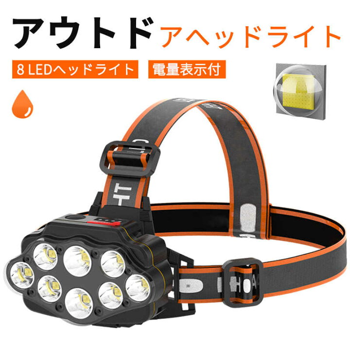 SAPASLIFE ヘッドライト 充電式 LED ヘッドランプ 高輝度