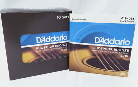 D'Addario ダダリオ アコースティックギター弦 フォスファーブロンズ Light .012-.053 EJ16