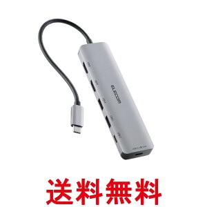 �G���R�� DST-M060BPSV Type-C �n�u �h�b�L���O�X�e�[�V���� 6-in-1 �V���o�[ ELECOM �������� �ySK01012�z