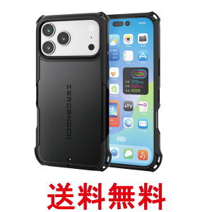 �G���R�� PM-A25DZEROMGBK iPhone 17 Pro Max �P�[�X ZEROSHOCK MAGKEEP �ϏՌ� �Ռ��z�� �t�B�����t�� �u���b�N ELECOM �������� �ySK05037�z