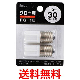 オーム電機 FG-1E 2P 04-1919 グロー球 2個入り 送料無料 【SK05439】