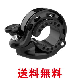 エアタグ用 自転車ベル ベル付きエアタグホルダー 自転車用 盗難防止 サイクルベル一体型 アルミ合金製 防水仕様 ブラック (管理S) 送料無料 【SK07107】
