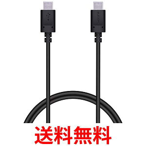 �G���R�� MPA-CC10PNBK �u���b�N USB Type-C �P�[�u�� ( USB PD�Ή� ) C to C �ő�3A�ō����[�d 1.0m �������� �ySK10121�z