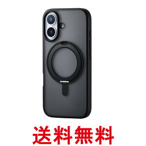 �G���R�� PM-A25AMAGSTBK �u���b�N iPhone 17 �P�[�X �J�o�[ �N���A �ϏՌ� �Ռ��z�� �}�O�l�b�g MAGKEEP ��]���X�^���h �������� �ySK11670�z