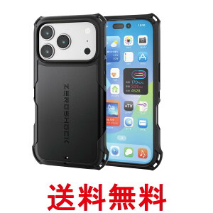 �G���R�� PM-A25CZEROMGBK �u���b�N iPhone 17 Pro �P�[�X �J�o�[�Ռ��z�� ZEROSHOCK MAGKEEP ���C�����X�[�d�Ή� ELECOM �������� �ySK13389�z