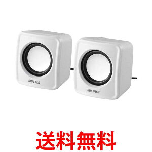 �o�b�t�@���[ BSSP100UWH PC�p�X�s�[�J�[ USB�d���R���p�N�g�T�C�Y �z���C�g BUFFALO �������� �ySK14247�z