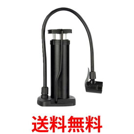 空気入れ 自転車 ボール 仏式 英式 小型 コンパクト エアーポンプ 踏み込み式 手動 浮き輪 アウトドア ブラック (管理S) 送料無料 【SK14799】