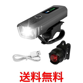 自転車 ライト LED 自動点灯 充電式 明るい USB 防水 自転車ライト テールライト テールランプ 付き 工具不要 簡単着脱 (管理S) 送料無料 【SK15337】