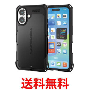 GR PM-A24AZEROBK iPhone 16 P[X 6.1C` Ռz ZEROSHOCK ubN ELECOM  ySK17821z