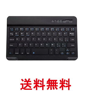 ワイヤレス キーボード ブラック Bluetooth スリム 薄型 静音 充電式 パンタグラフ iPad iOS Android Windows スマホ Mac (管理S) 送料無料 【SK19401】