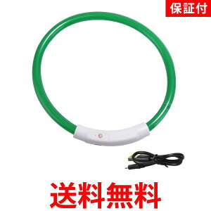 2個セット ◆3ヶ月保証付◆ 首輪 犬 おしゃれ 光る LEDライト USB充電式 散歩 ペット 夜間安全 50cm (管理S) 送料無料 【SK20649】