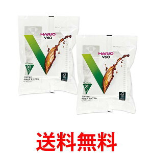 2�Z�b�g �n���I VCF-01-100W V60 �y�[�p�[�t�B���^�[ 1~2�t�p 100������ �z���C�g 01W HARIO �������� �ySK24650�z