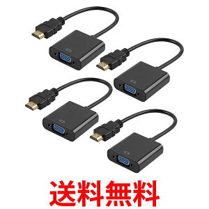 4Zbg HDMI to VGA ϊA_v^ ϊP[u D-SUB 15s 1080p HDTV vWFN^[ PC ϊRlN^ ubN ((S (ǗS)  ySK25222z