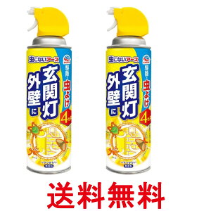 2個セット アース製薬 虫こないアース 玄関灯・外壁に 450mL 害虫駆除スプレー 殺虫スプレー カメムシ アブ ハチ クモ 送料無料 【SK25831】