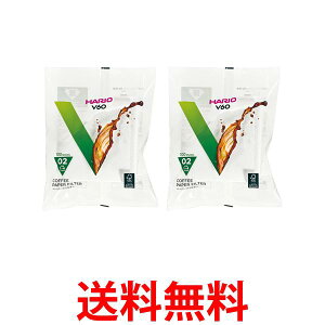 2�Z�b�g �n���I VCF-02-100W V60 �y�[�p�[�t�B���^�[02 W �z���C�g 1�`4�t�p 100������ HARIO �������� �ySK30046�z