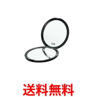 3個セット 拡大鏡 10倍 コンパクトミラー ブラック 両面 2WAY 手鏡 折りたたみ 卓上 化粧 鏡 丸型 (管理S…