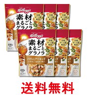 6個セット ケロッグ 素材まるごとグラノラパリッとアーモンドやさしいはちみつ味 400g 送料無料 【SK3272…