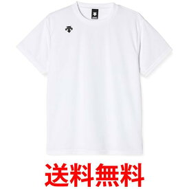 デサント 半袖シャツ ワンポイントハーフスリーブシャツ 吸汗 速乾 ホワイト M 送料無料 【SG43980】