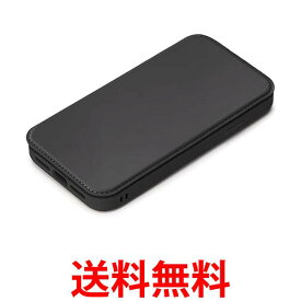 PGA Premium Style iPhone14ProMax 用 ガラスフリップケース ブラック PG-22SGF01BK 送料無料 【SG66702】