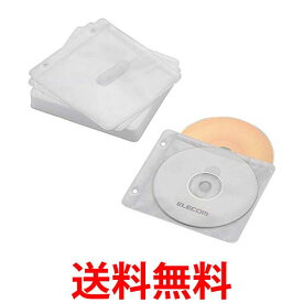 エレコム DVD BD CDケース 不織布 両面収納2穴付 30枚入 60枚収納可 ホワイト CCD-NBWB60WH 送料無料 【SG71527】