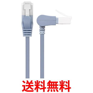 エレコム LANケーブル cat6a対応 CAT6A 10m ツメが折れない LD-GPATSWBU ブルー 送料無料 【SG75444】