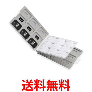 エレコム メモリカードケース SD ケース プラスチック SD18枚 + microSD18枚収納 ホワイト CMC-SDCPP36WH 送料無料 【SG84164】
