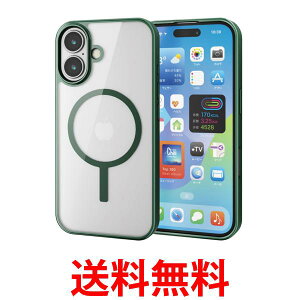 �G���R�� iPhone 16 �P�[�X �N���A �n�C�u���b�h �� �Ή� �f�B�[�v�O���[�� PM-A24AMAG03GN �������� �ySG89324�z
