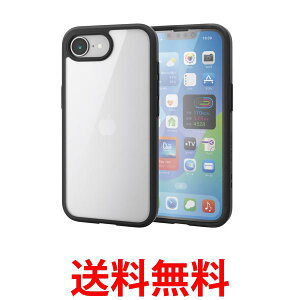 �G���R��PM-A25STS3BK �u���b�N iPhone SE4 �P�[�X 10H �K���X�t�B�����t�� ���� �ϏՌ� �Ռ��z�� �������� �ySG96684�z