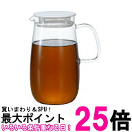 ハリオ XMP-1000-W レンジでかんたん 麦茶ポット むぎちゃん 1000ml ホワイト 電子レンジ 食洗機対応 耐…
