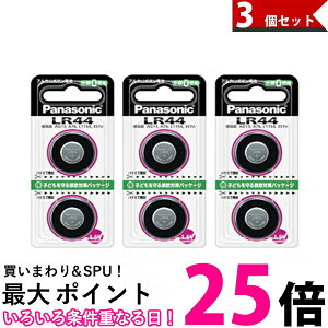 Panasonic LR44/2P �A���J���{�^���d�r�q1.5V�r�@3�Z�b�g �������� �ySK03308�z
