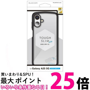 �G���R�� PM-G253TSLFCBK Galaxy A25 5G SC-53F �P�[�X �n�C�u���b�h �J�o�[ �Ռ��z�� �y�� �u���b�N ELECOM �������� �ySK04061�z