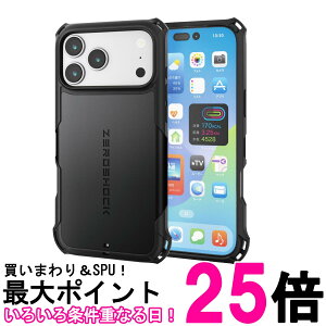 �G���R�� PM-A25DZEROMGBK iPhone 17 Pro Max �P�[�X ZEROSHOCK MAGKEEP �ϏՌ� �Ռ��z�� �t�B�����t�� �u���b�N ELECOM �������� �ySK05037�z