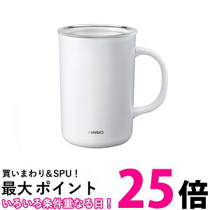 �n���I CMG-470-W �Z���~�b�N�R�[�e�B���O �^���d�ۉ��}�O �z���C�g 470ml �t�^�t�� HARIO �������� �ySK05703�z