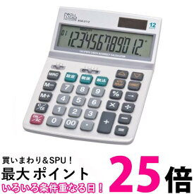 ナカバヤシ ECD-2112S 電卓デスクトップ 多機能タイプ M 送料無料 【SK06023】