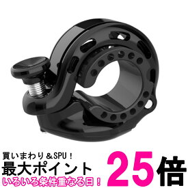 エアタグ用 自転車ベル ベル付きエアタグホルダー 自転車用 盗難防止 サイクルベル一体型 アルミ合金製 防水仕様 ブラック (管理S) 送料無料 【SK07107】