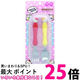 エジソン フォーク&スプーン ケース付 ハローキティ 2歳から対象 KJC EDISON 送料無料 【SK09751】