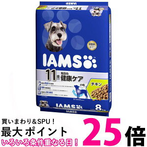 �A�C���X 11�Έȏ�p �����̌��N�P�A �`�L�� ���� 8kg �h�b�O�t�[�h IAMS �������� �ySK10170�z